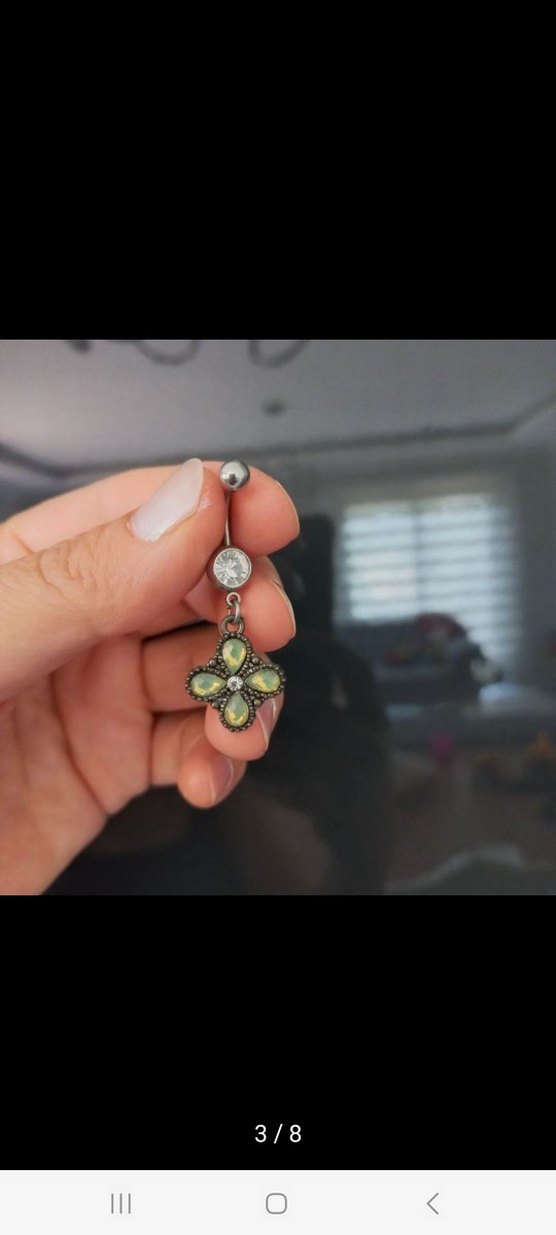 CERRAHİ ÇELİK GÖBEK PİERCİNG - Görsel 2