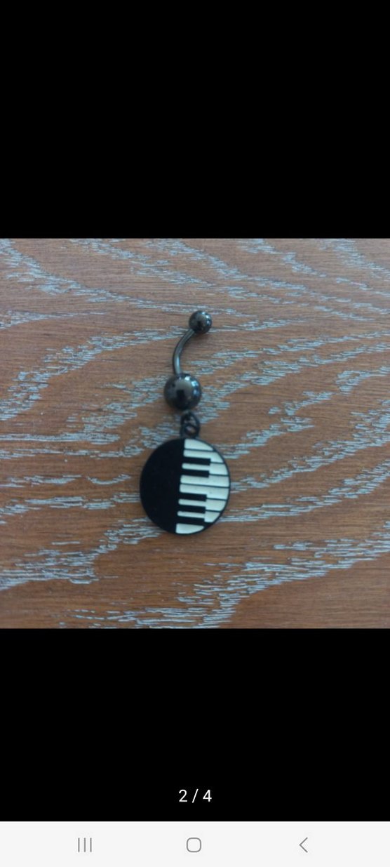 CERRAHİ ÇELİK GÖBEK PİERCİNG - Görsel 2