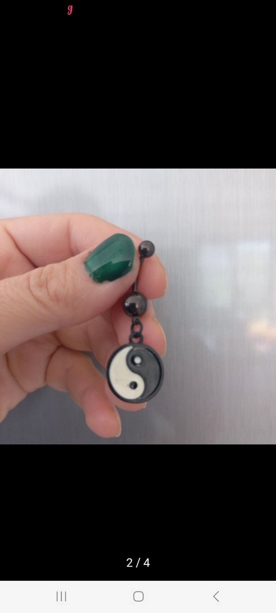 CERRAHİ ÇELİK GÖBEK PİERCİNG - Görsel 2