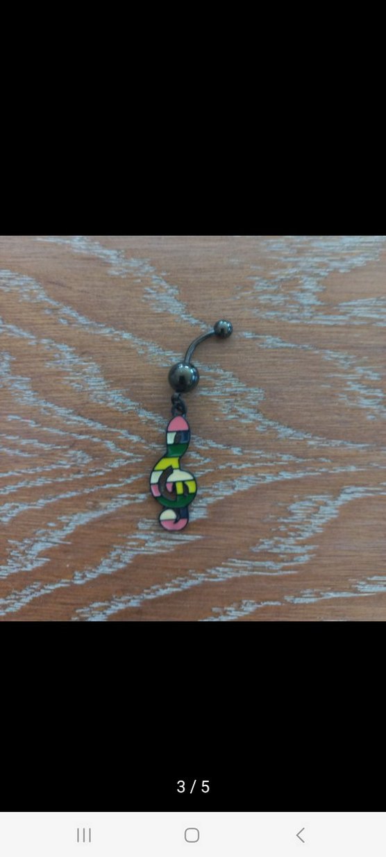 CERRAHİ ÇELİK GÖBEK PİERCİNG - Görsel 3