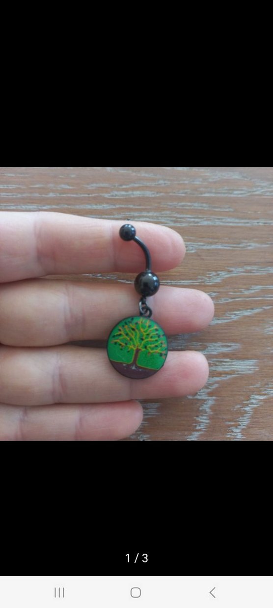 CERRAHİ ÇELİK GÖBEK PİERCİNG - Görsel 2