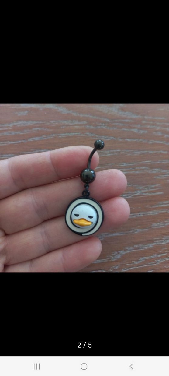 CERRAHİ ÇELİK GÖBEK PİERCİNG - Görsel 2