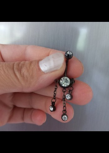 Zirkon taşlı  Gotik Tarz Kadın Piercing - Görsel 2