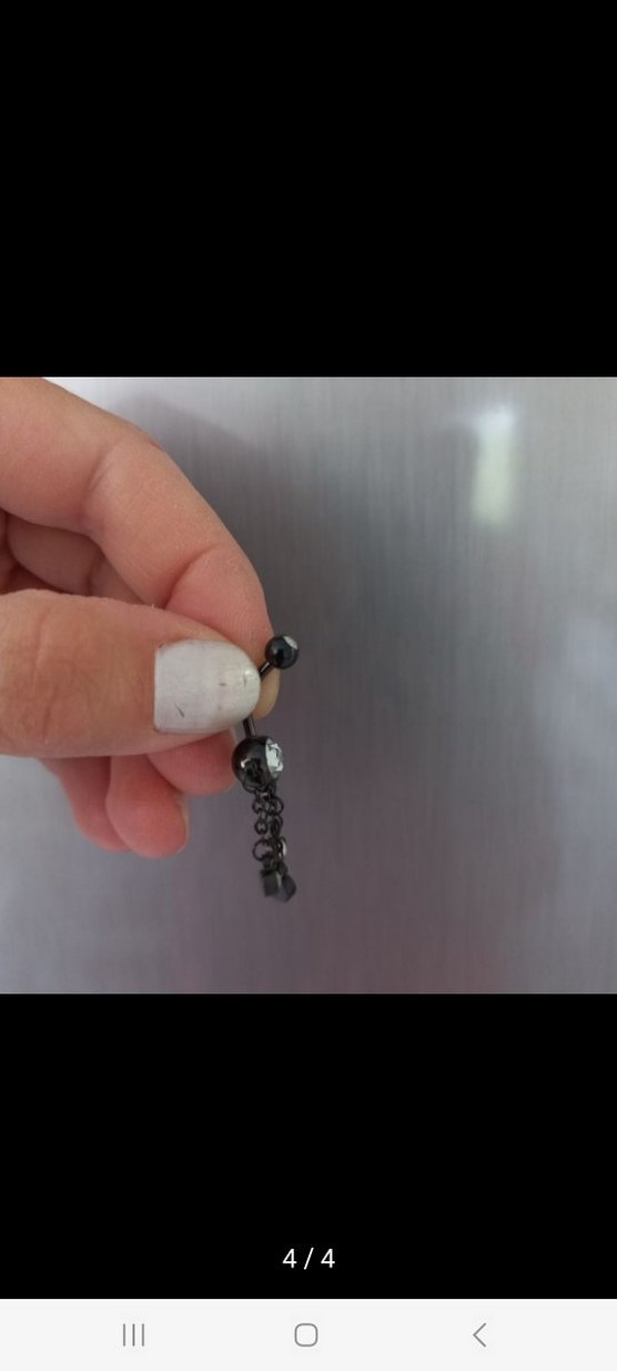 Zirkon taşlı  Gotik Tarz Kadın Piercing - Görsel 3