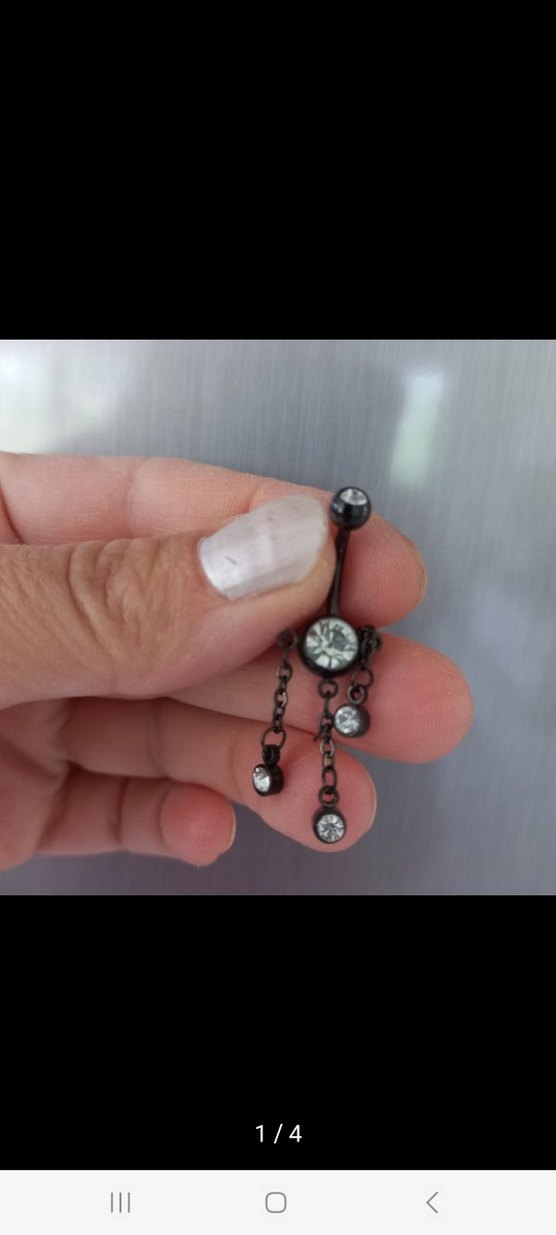 Zirkon taşlı  Gotik Tarz Kadın Piercing - Görsel 2