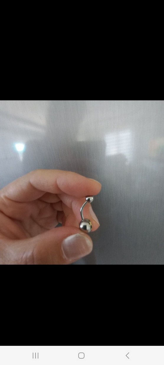 Anarchy simgeli cerrahi celik Göbek Piercingi - Görsel 3