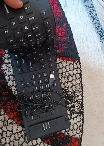 Klavye , katlanabilir , dürülebilir , silikon ve esnek - Görsel 2