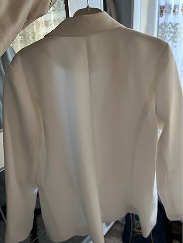 40 Beden beyaz Renk Blazer ceket