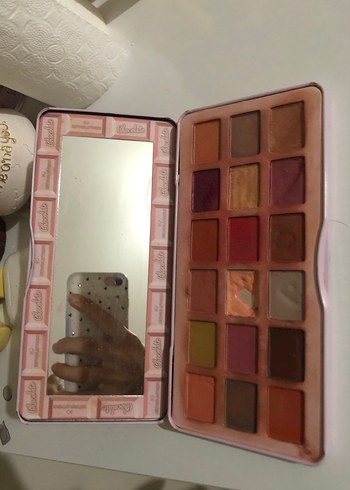 Beden Renk Pastel Tonlarda Göz Farı Paleti