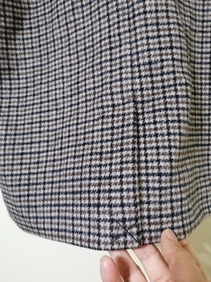 Zara Erkek Çocuk Kahverengi Ekose Yün Palto - Görsel 5