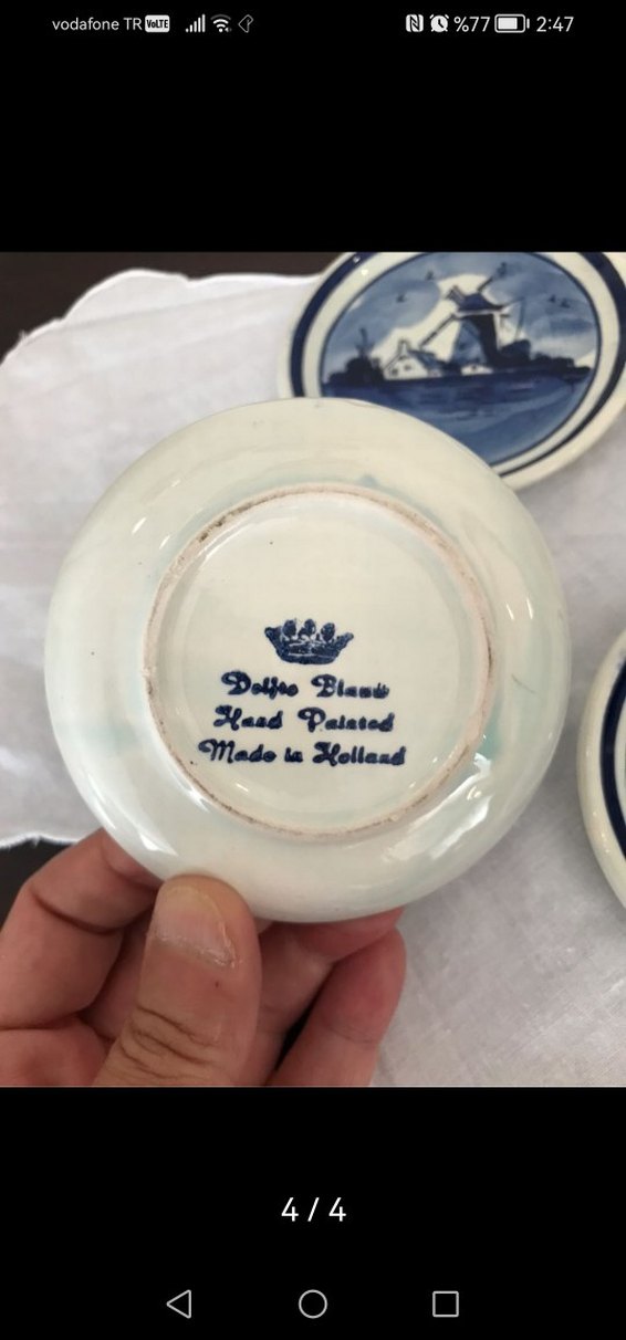 Antika Hollanda delfs lokumluk - Görsel 4