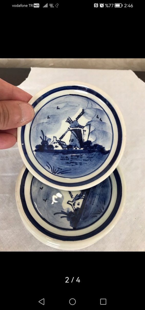 Antika Hollanda delfs lokumluk - Görsel 3