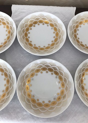 Antika Alman bavaria. Beyaz Altın Desenli lokumluk. - Görsel 4