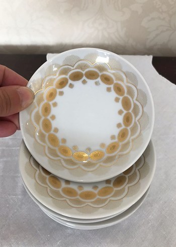 Antika Alman bavaria. Beyaz Altın Desenli lokumluk. - Görsel 3