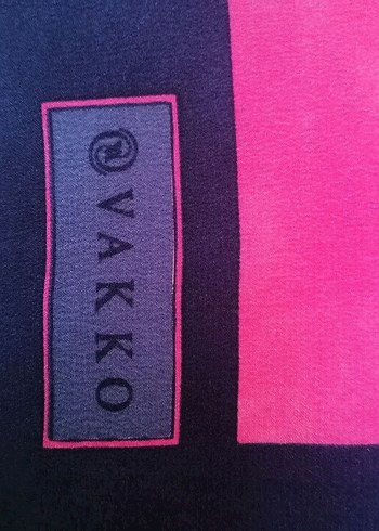 Vintage vakko %100 ipek Kadın Çok Renkli Modern Desenli eşarp - Görsel 8