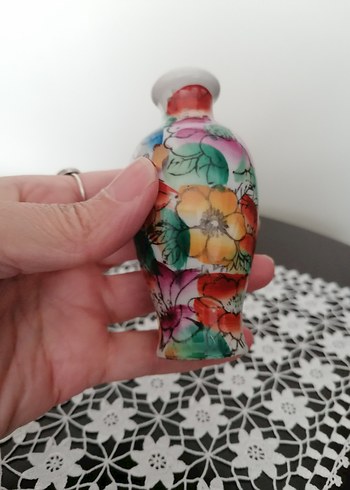 Minyatür el boyama vazo - Görsel 3