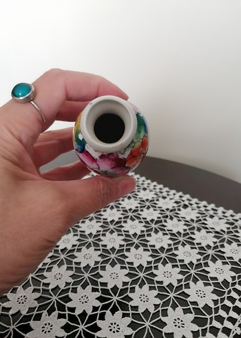 Minyatür el boyama vazo - Görsel 4