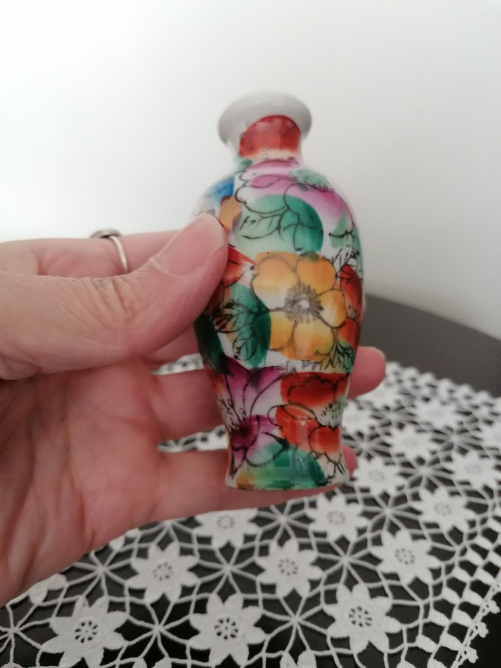 Minyatür el boyama vazo - Görsel 3