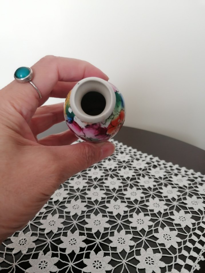 Minyatür el boyama vazo - Görsel 4