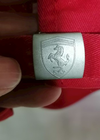 Kırmızı Ferrari Offıcıal Product Nakışlı Erkek Şapka - Görsel 6