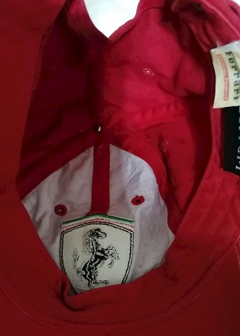 Kırmızı Ferrari Offıcıal Product Nakışlı Erkek Şapka - Görsel 10