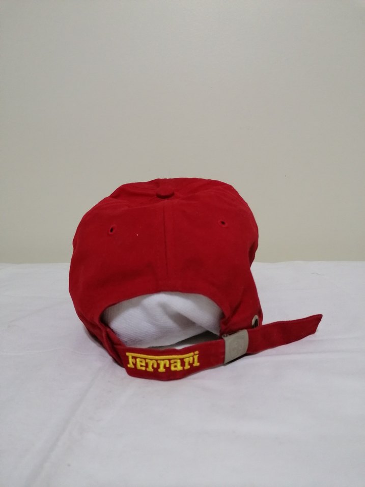 Kırmızı Ferrari Offıcıal Product Nakışlı Erkek Şapka - Görsel 5