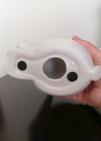 Beyaz Tavşan Figürleri biblo Seti - Görsel 5