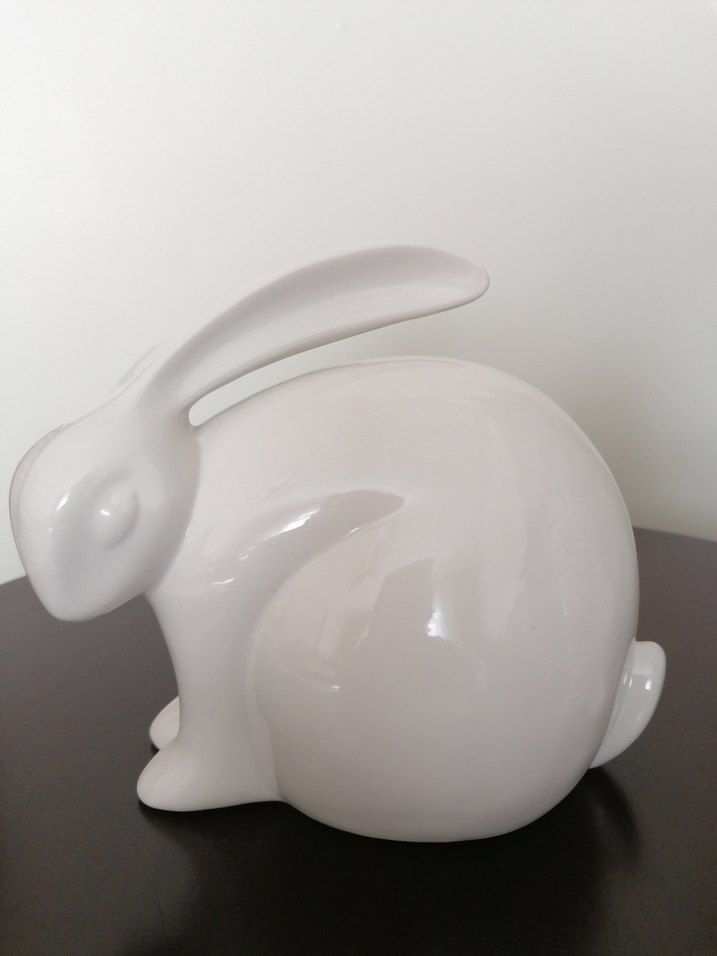 Beyaz Tavşan Figürleri biblo Seti - Görsel 3