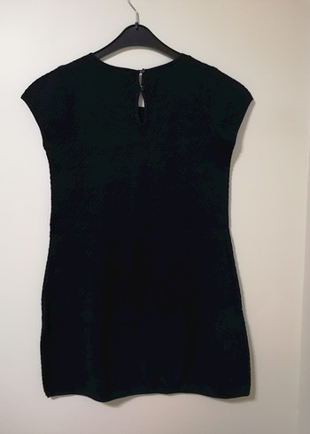 United colors of benetton lacivert kısa kollu Midi penye Elbise - Görsel 3