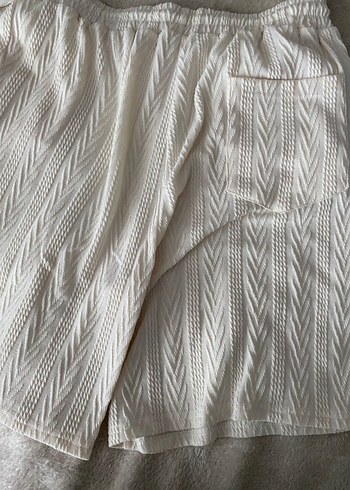 Düğmeli Beyaz Erkek Bohem Takım - Görsel 2