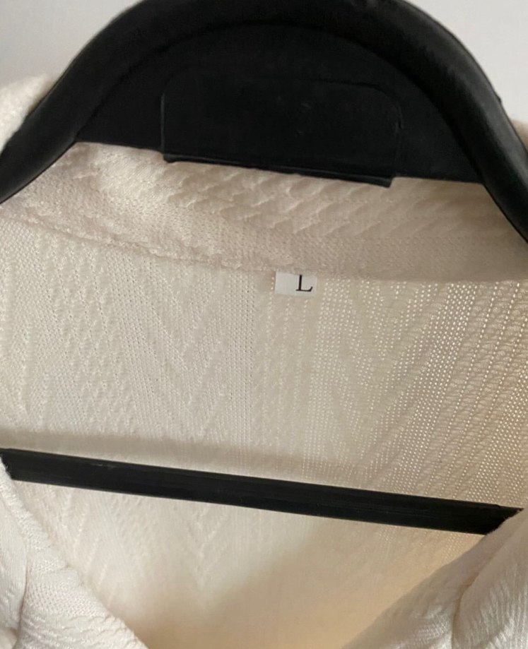 Düğmeli Beyaz Erkek Bohem Takım - Görsel 5