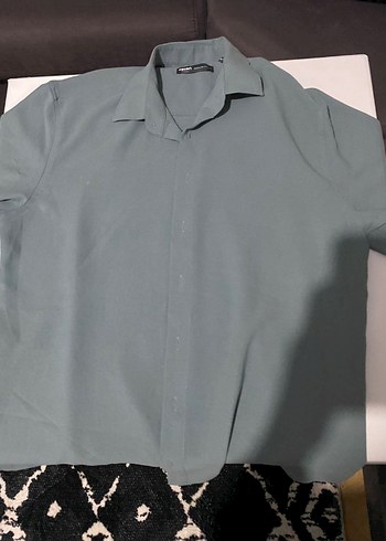 Koton Casual Gri Erkek Kısa Kollu Gömlek - Görsel 3