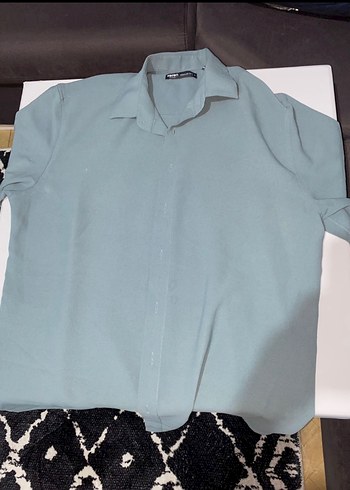 Koton Casual Gri Erkek Kısa Kollu Gömlek - Görsel 2