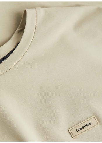 Calvin Klein CK Bej Kısa Kollu Erkek Tişört