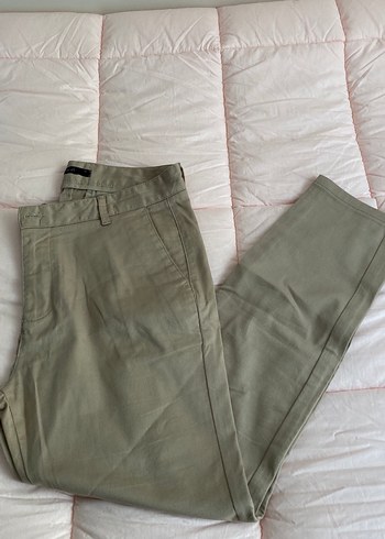 Erkek Kemerli bej Kumaş Pantolon - Görsel 2