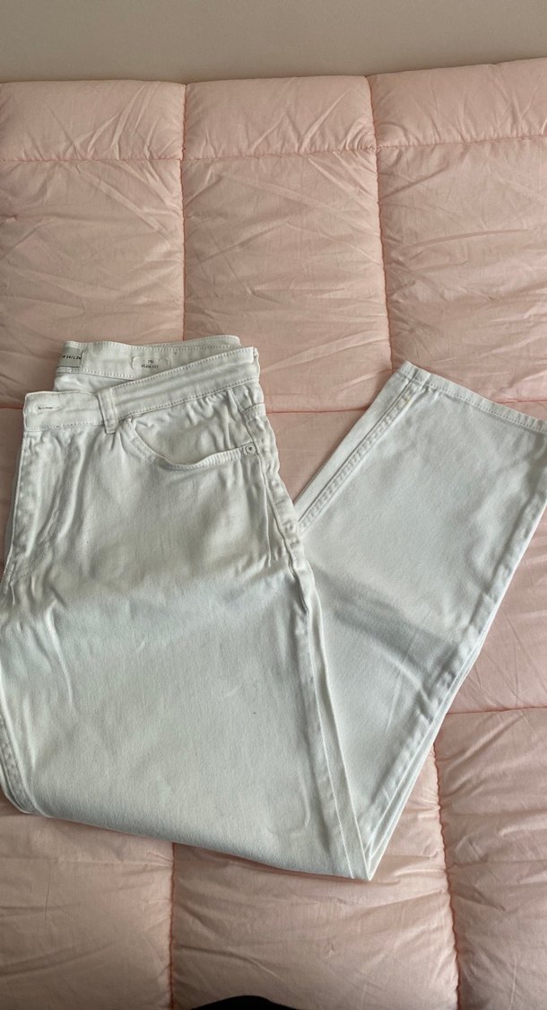 Beyaz erkek Pantolon - Görsel 2