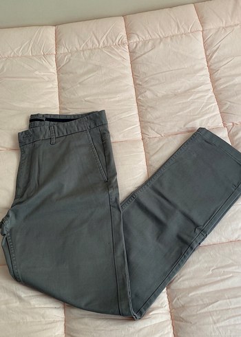 Gri Regular Fit Erkek Kemerli Pantolon - Görsel 2