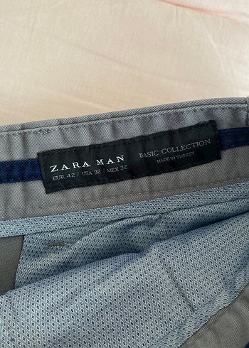 Gri Regular Fit Erkek Kemerli Pantolon - Görsel 3