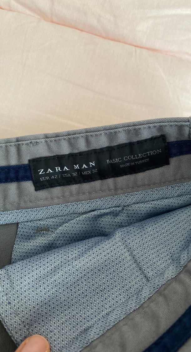 Gri Regular Fit Erkek Kemerli Pantolon - Görsel 3