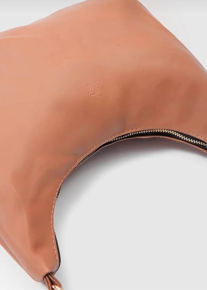 Kadın taba rengi baget çanta - Görsel 3