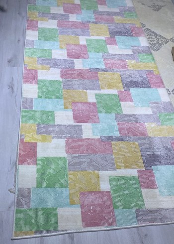 Pastel Renkli Çok Renkli Modern Halı