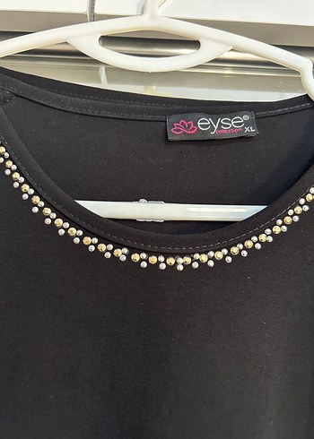 Zincir Detaylı Siyah Uzun Kollu Kadın Bluz - Görsel 3