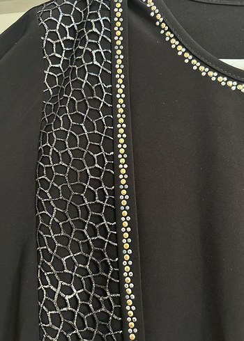 Zincir Detaylı Siyah Uzun Kollu Kadın Bluz - Görsel 2