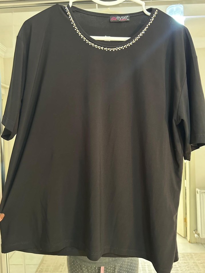 Zincir Detaylı Siyah Uzun Kollu Kadın Bluz - Görsel 4