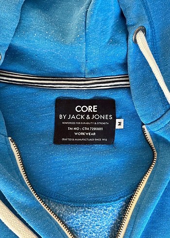 Mavi Fermuarlı Erkek Sweatshirt - Görsel 3