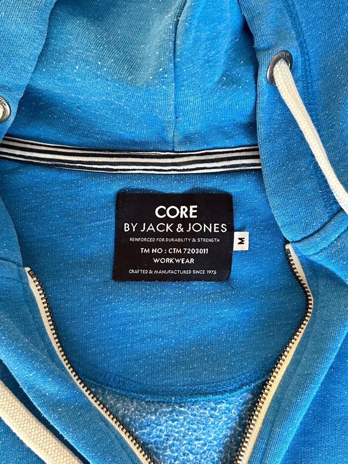 Mavi Fermuarlı Erkek Sweatshirt - Görsel 3