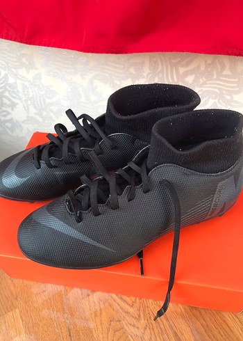 Siyah Erkek Futbol Ayakkabısı Velcro Bantlı - Görsel 2