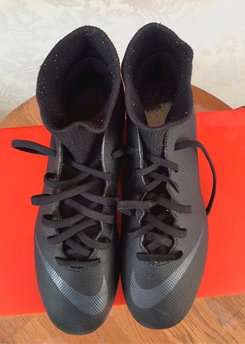 Siyah Erkek Futbol Ayakkabısı Velcro Bantlı - Görsel 4