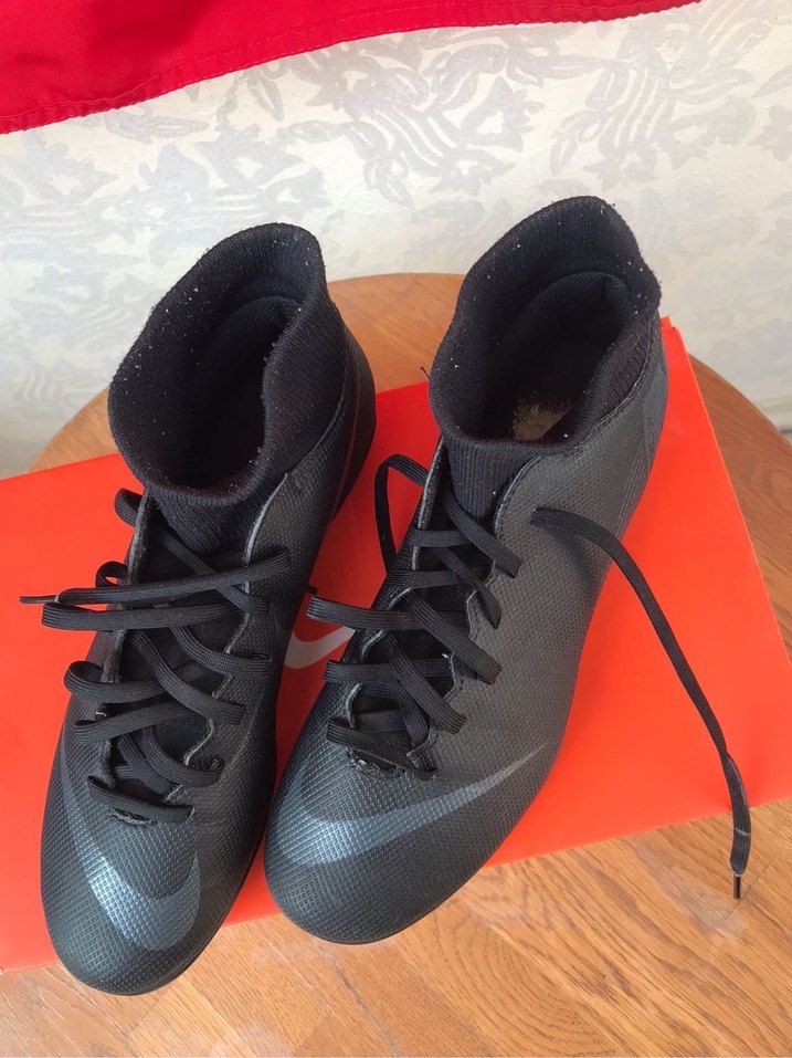 Siyah Erkek Futbol Ayakkabısı Velcro Bantlı - Görsel 3