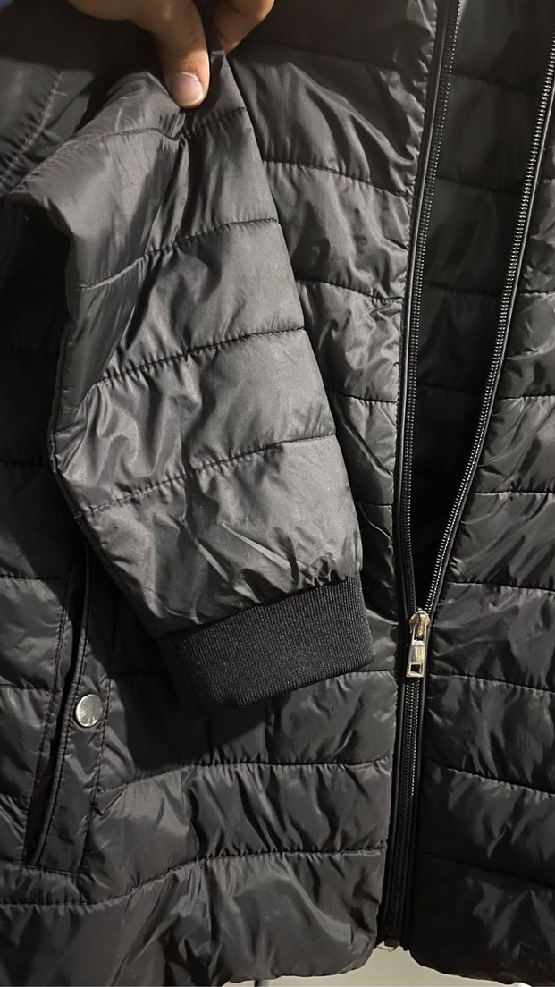 Siyah Fermuarlı Kadın Günlük Ceket - Görsel 4